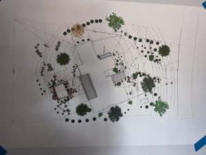 Color print of scale drawing